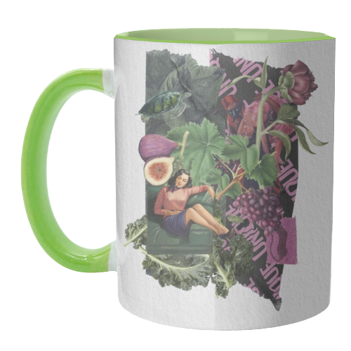 Lá femme d'argent - unique mug by Antonieta