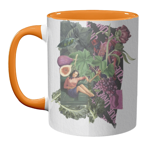 Lá femme d'argent - unique mug by Antonieta