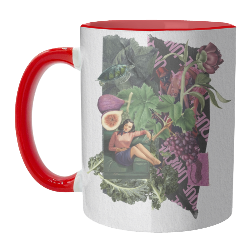 Lá femme d'argent - unique mug by Antonieta