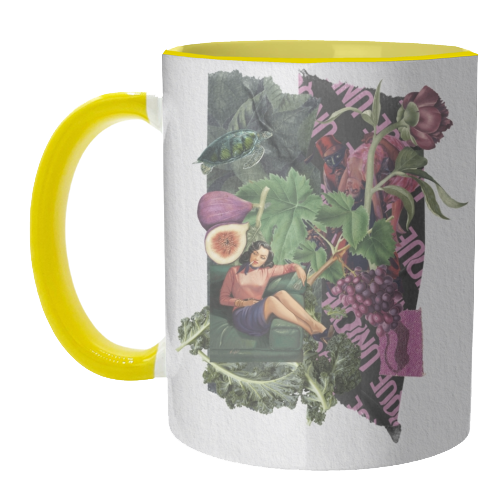 Lá femme d'argent - unique mug by Antonieta