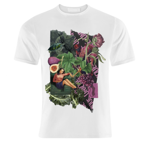 Lá femme d'argent - unique t shirt by Antonieta