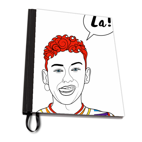 La! (Ritchie) - personalised A4, A5, A6 notebook by Adam Regester