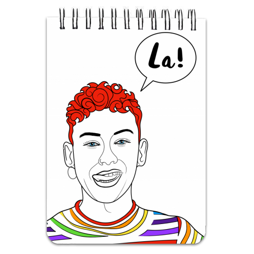 La! (Ritchie) - personalised A4, A5, A6 notebook by Adam Regester
