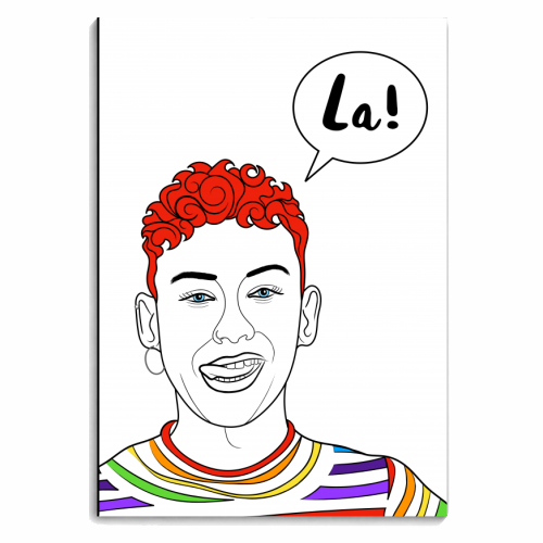 La! (Ritchie) - personalised A4, A5, A6 notebook by Adam Regester