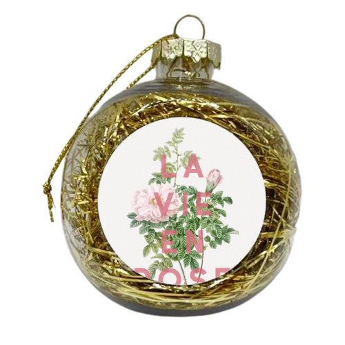 La vie en rose - xmas bauble by The 13 Prints