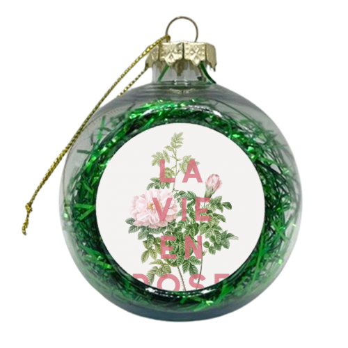 La vie en rose - xmas bauble by The 13 Prints