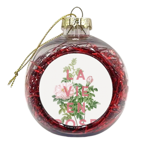 La vie en rose - xmas bauble by The 13 Prints