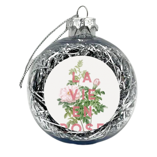 La vie en rose - xmas bauble by The 13 Prints
