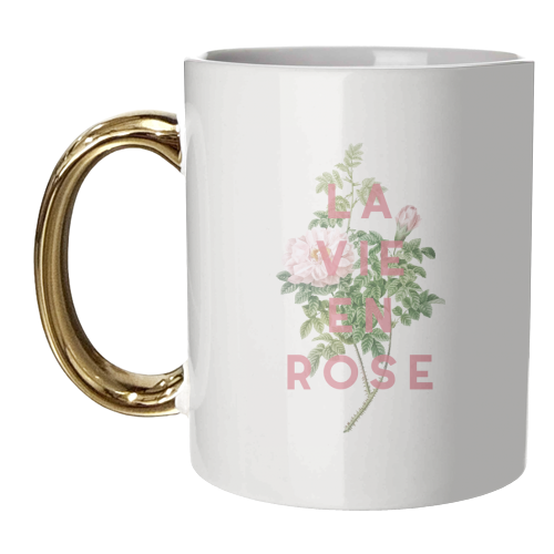 La vie en rose - unique mug by The 13 Prints