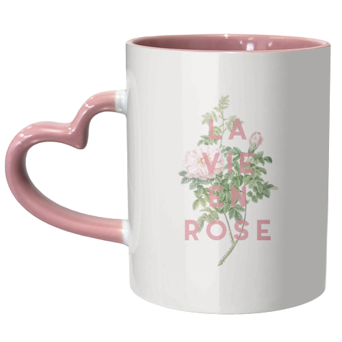 La vie en rose - unique mug by The 13 Prints
