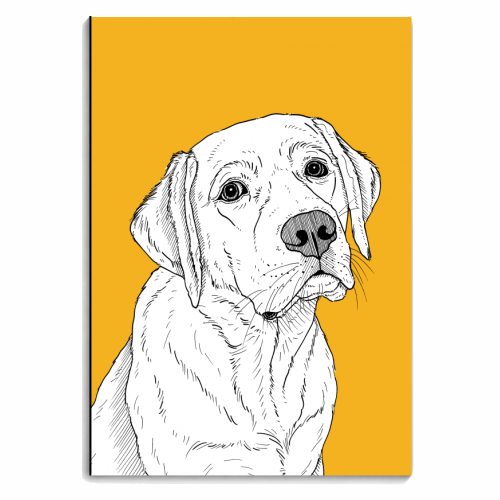 Labrador Dog Portrait - personalised A4, A5, A6 notebook by Adam Regester