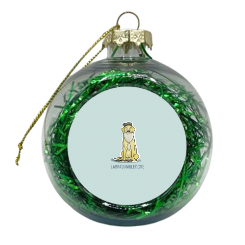 Labradumbledore - xmas bauble by Carl Batterbee
