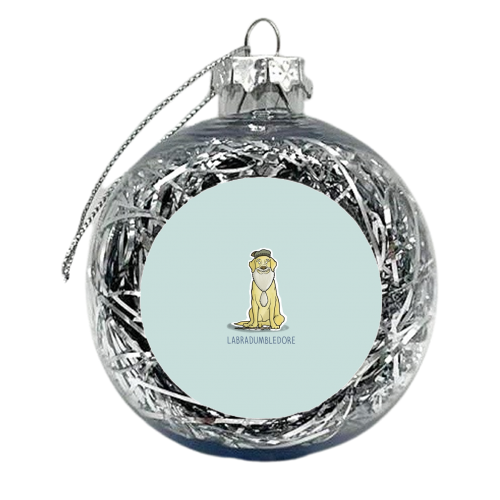 Labradumbledore - xmas bauble by Carl Batterbee