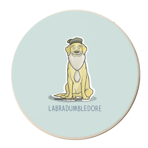Labradumbledore - personalised beer coaster by Carl Batterbee
