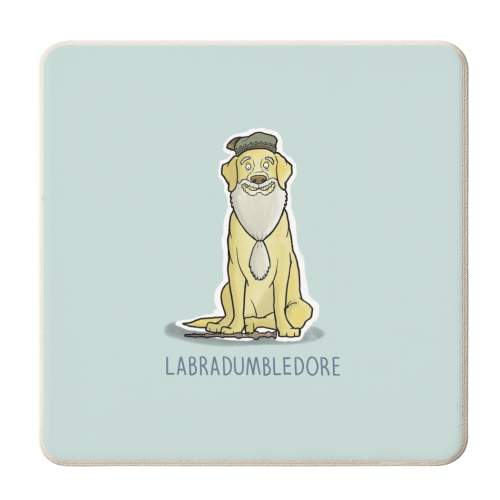 Labradumbledore - personalised beer coaster by Carl Batterbee