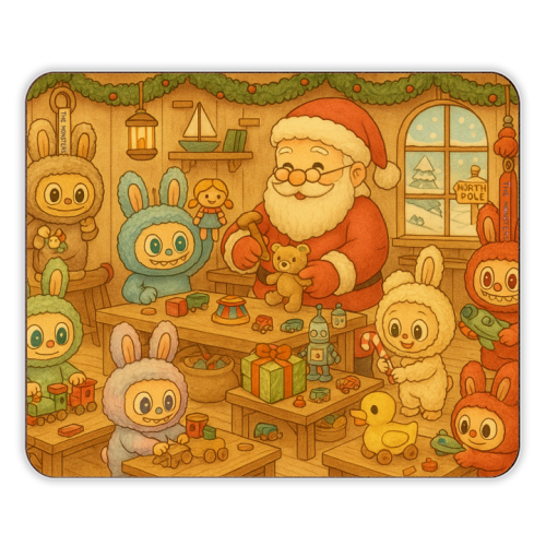 Labubu Christmas - designer placemat by Ms Doodle