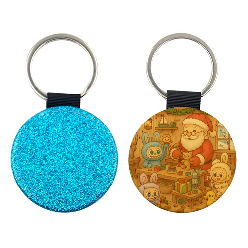 Labubu Christmas - keyring by Ms Doodle