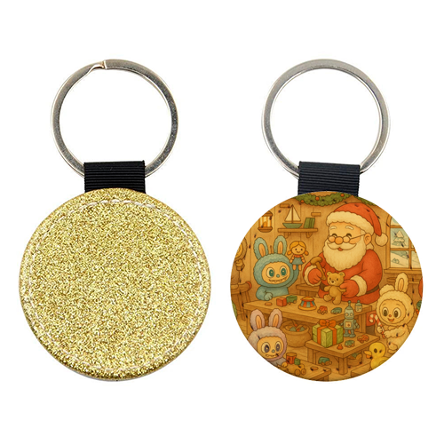 Labubu Christmas - keyring by Ms Doodle