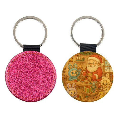 Labubu Christmas - keyring by Ms Doodle