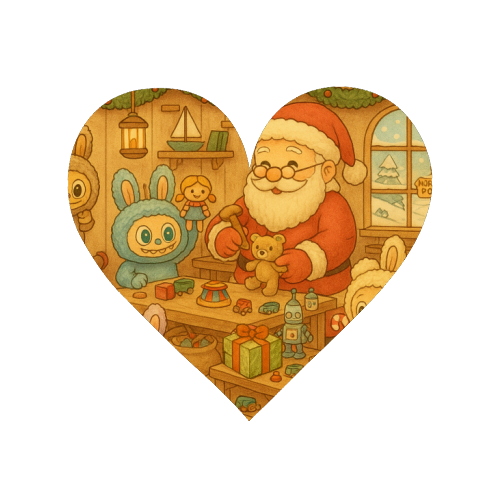 Labubu Christmas - Magnet by Ms Doodle