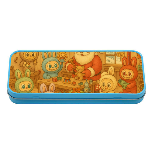 Labubu Christmas - tin pencil case by Ms Doodle