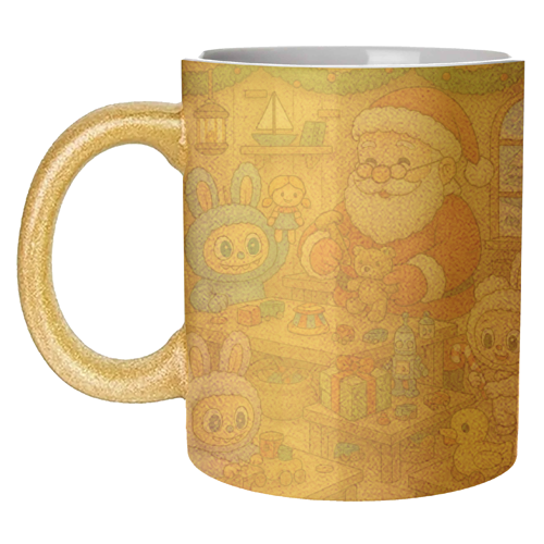 Labubu Christmas - unique mug by Ms Doodle