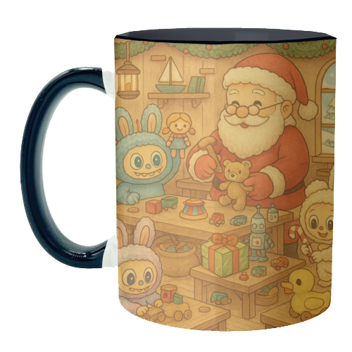 Labubu Christmas - unique mug by Ms Doodle