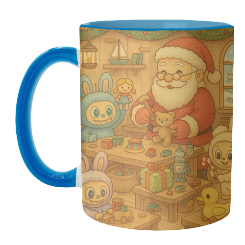 Labubu Christmas - unique mug by Ms Doodle