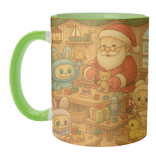Labubu Christmas - unique mug by Ms Doodle