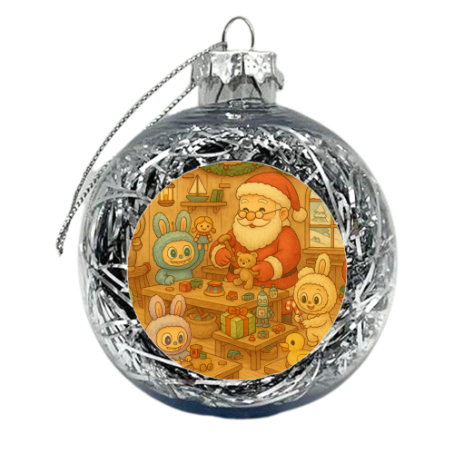 Labubu Christmas - xmas bauble by Ms Doodle
