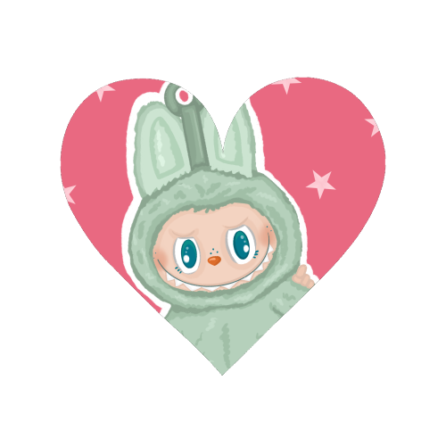 Labubu inspired Kawaii Pop Mart Little Monster - Magnet by By Rosybum