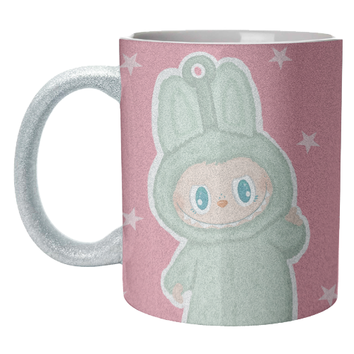 Labubu inspired Kawaii Pop Mart Little Monster - unique mug by By Rosybum