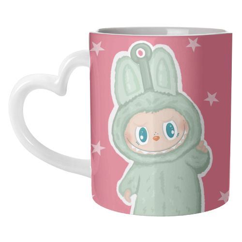 Labubu inspired Kawaii Pop Mart Little Monster - unique mug by By Rosybum