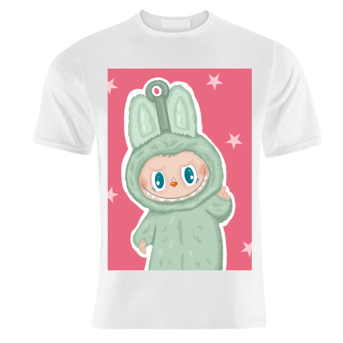 Labubu inspired Kawaii Pop Mart Little Monster - unique t shirt by By Rosybum