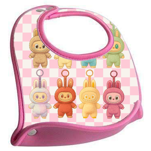 Labubu Line - feeding bib by Ms Doodle