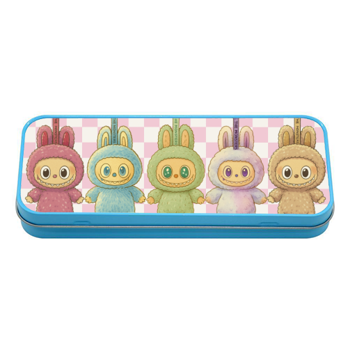 Labubu Line - tin pencil case by Ms Doodle