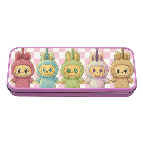 Labubu Line - tin pencil case by Ms Doodle