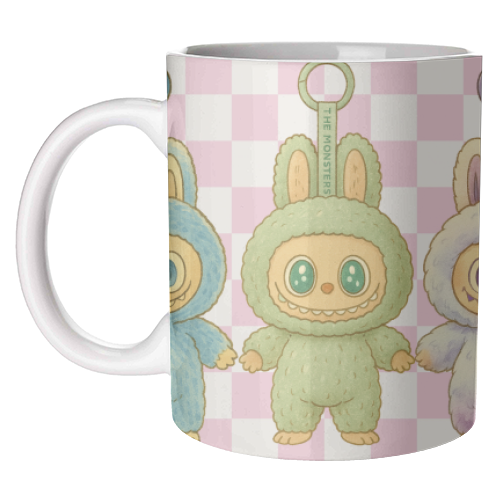 Labubu Line - unique mug by Ms Doodle