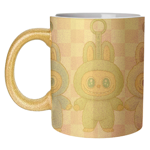 Labubu Line - unique mug by Ms Doodle