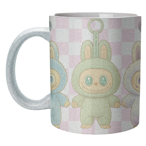Labubu Line - unique mug by Ms Doodle