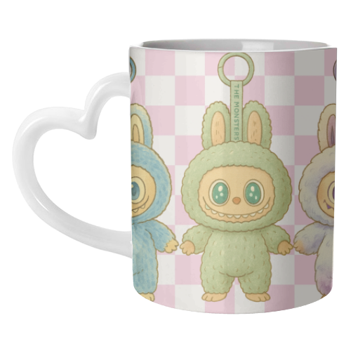 Labubu Line - unique mug by Ms Doodle