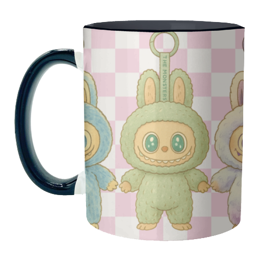 Labubu Line - unique mug by Ms Doodle