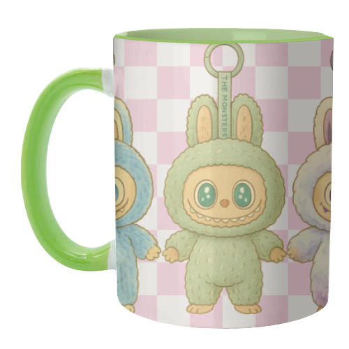 Labubu Line - unique mug by Ms Doodle