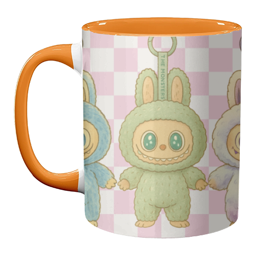 Labubu Line - unique mug by Ms Doodle