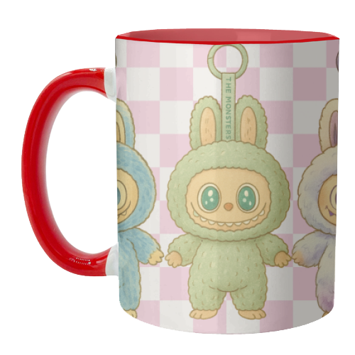 Labubu Line - unique mug by Ms Doodle