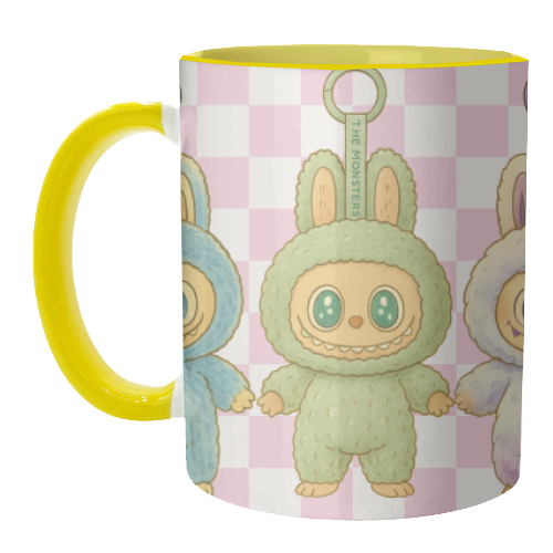 Labubu Line - unique mug by Ms Doodle