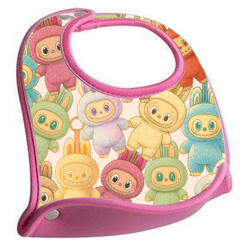 Labubu Love - feeding bib by Ms Doodle