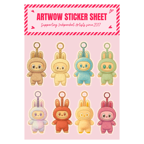 Labubu Love - Sticker Sheet by Ms Doodle