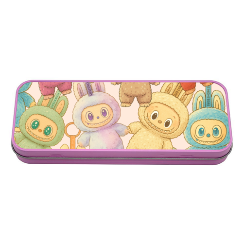Labubu Love - tin pencil case by Ms Doodle