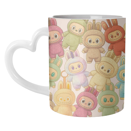 Labubu Love - unique mug by Ms Doodle